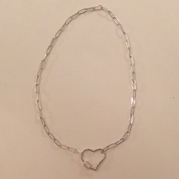 Silver heart necklace - Picture 2 of 2